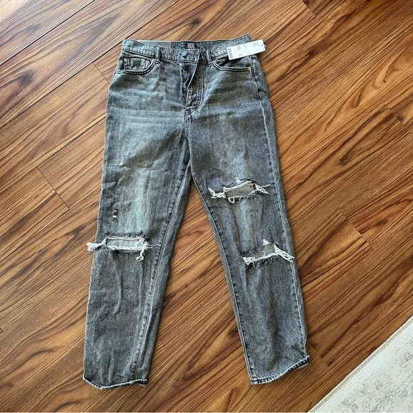 NWT BDG Slim Straight Jeans Size 29 Grey Distressed - Picture 5 of 15